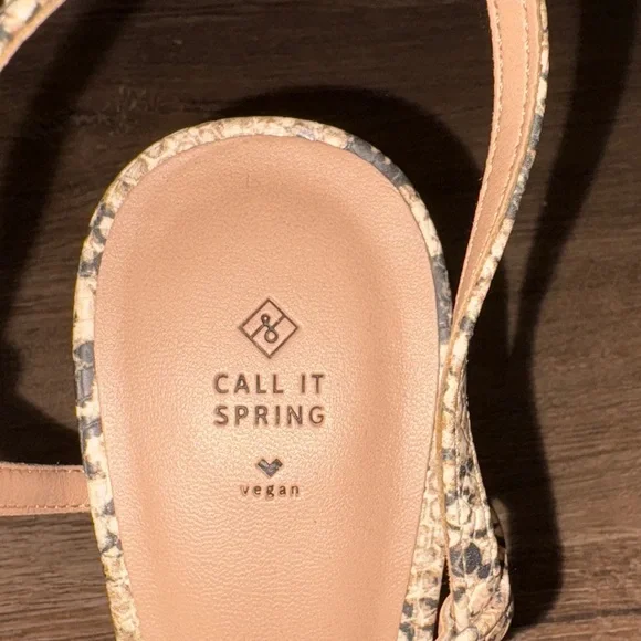 Call It Spring Snakeskin Print Heels - Picture 3 of 8